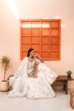 Traditional Embroidered Gharara Ensemble - Image 2