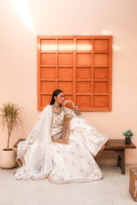 Traditional Embroidered Gharara Ensemble - Image 2