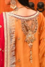 Luxury Embroidered Silk Pishwas - Image 6