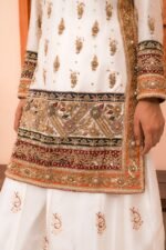 Traditional Embroidered Gharara Ensemble - Image 5