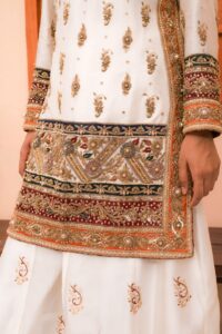 Traditional Embroidered Gharara Ensemble - Image 5