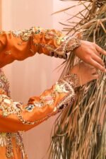 Luxury Embroidered Silk Pishwas - Image 4