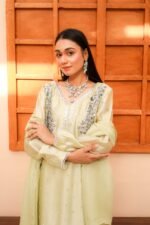 Designer Embroidered Silk Slit Shirt