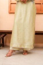 Designer Embroidered Silk Slit Shirt - Image 3