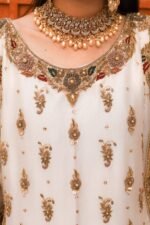 Traditional Embroidered Gharara Ensemble - Image 4