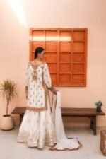 Traditional Embroidered Gharara Ensemble - Image 7