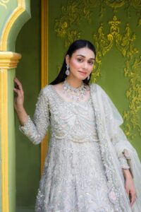 Luxury Embroidered Net Maxi Gown - Image 2