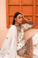 Traditional Embroidered Gharara Ensemble - Image 6