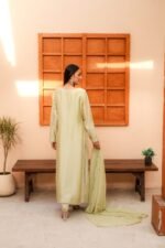 Designer Embroidered Silk Slit Shirt - Image 2