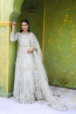 Luxury Embroidered Net Maxi Gown