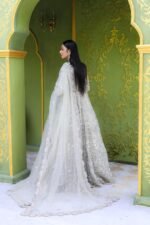 Luxury Embroidered Net Maxi Gown - Image 4